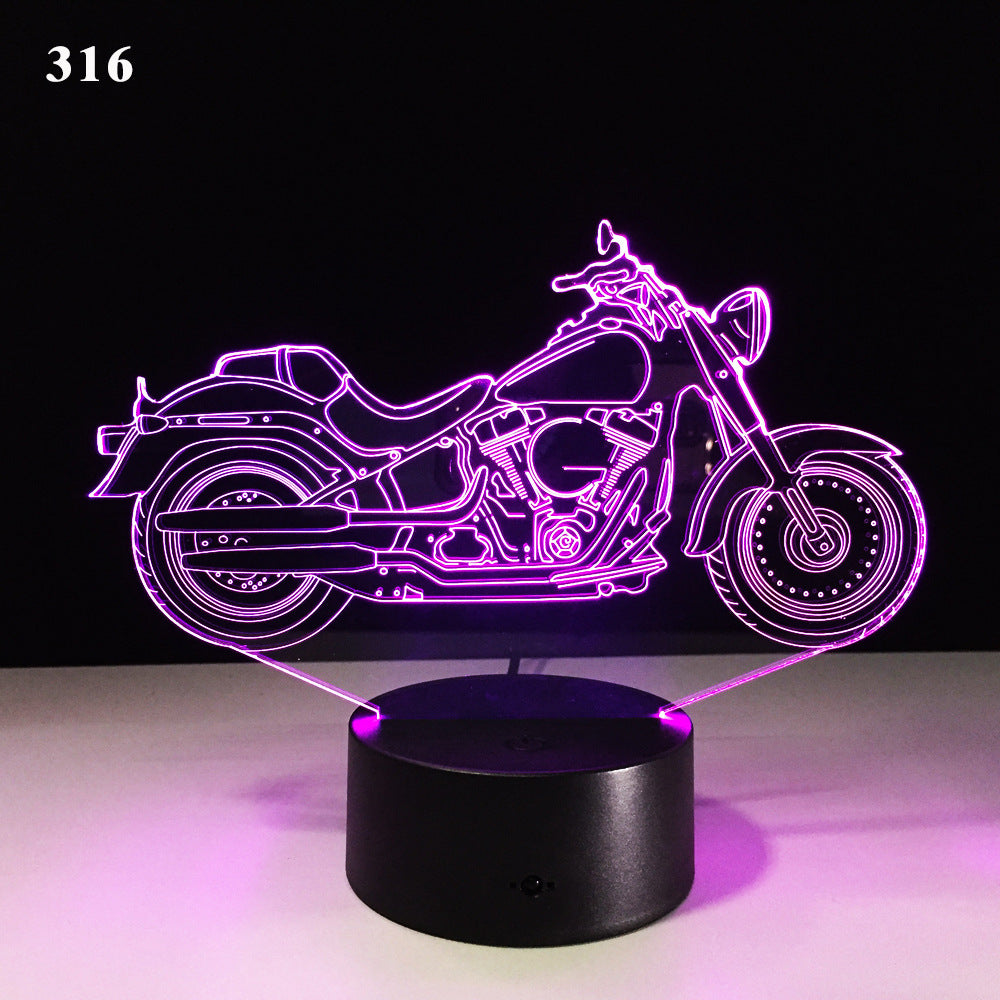 Motorcycle desk lamp
