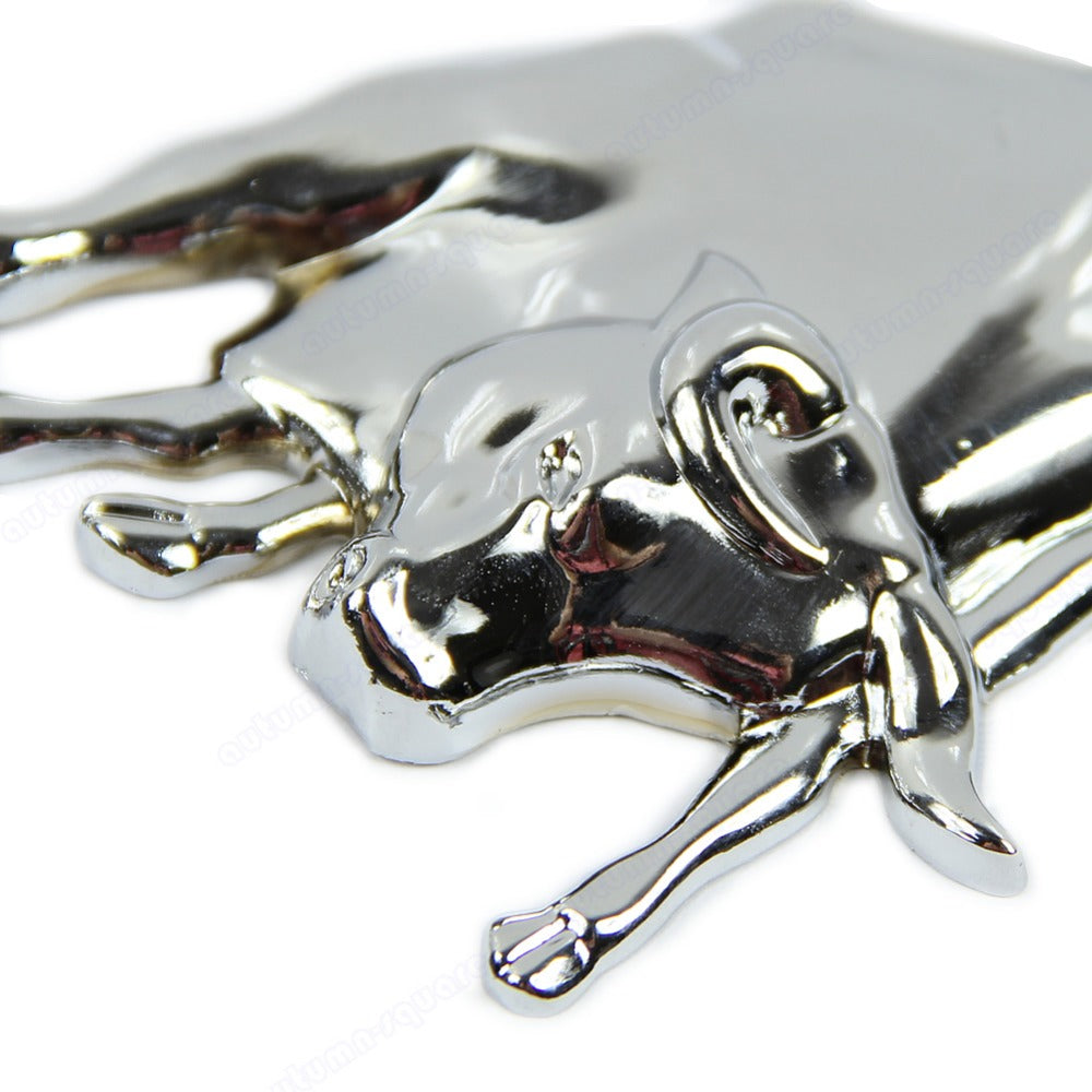 Car sticker in pure metal