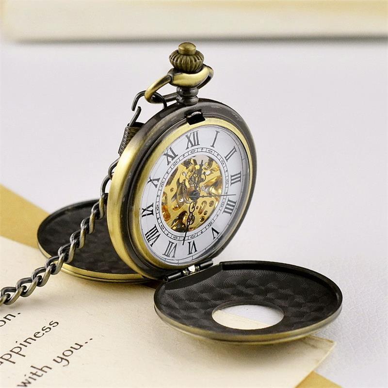 Retro style mechanical pocket watch