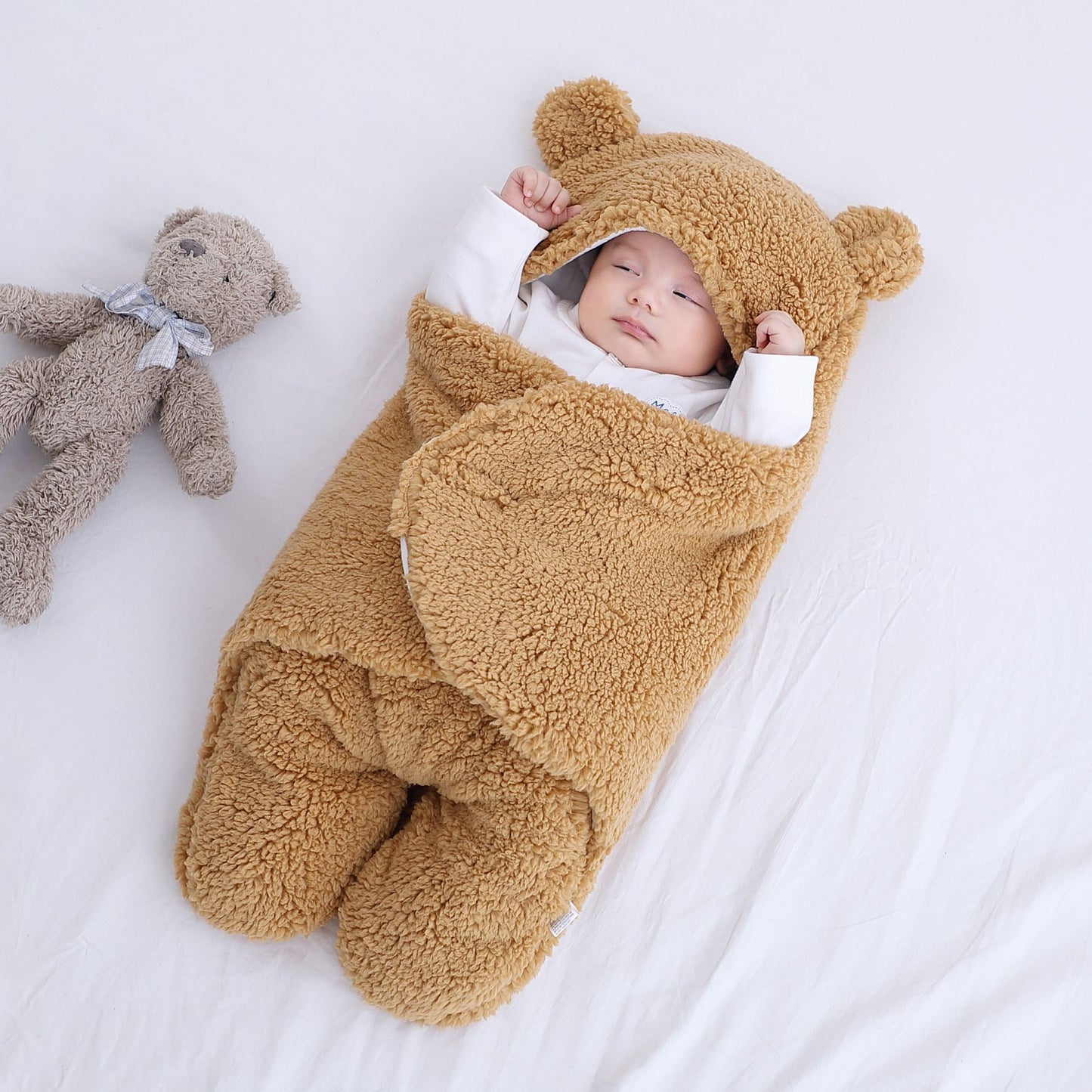Baby knitted sleeping bag