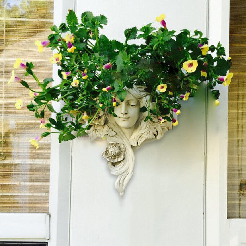Handicraft flower pot for wall