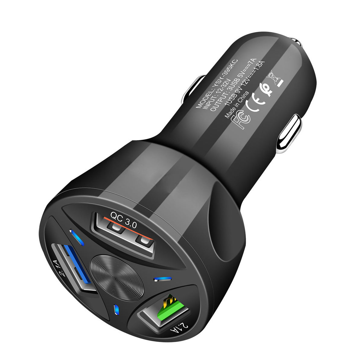 Fast car charger 4 ports