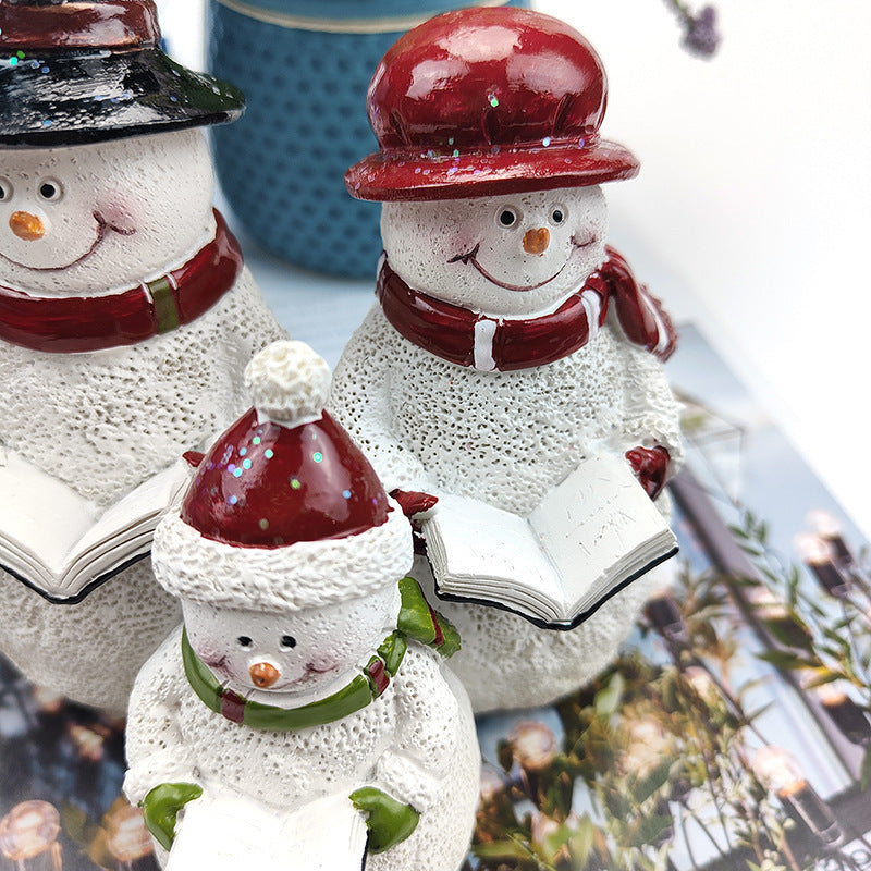 Christmas ornaments Snowman Family