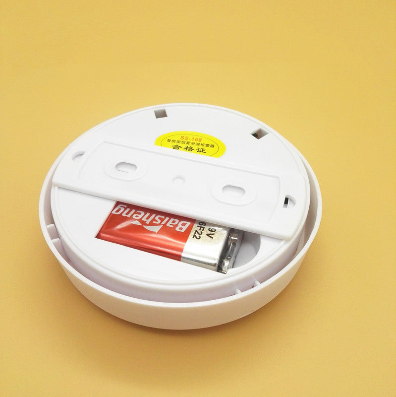Household smoke alarm with light