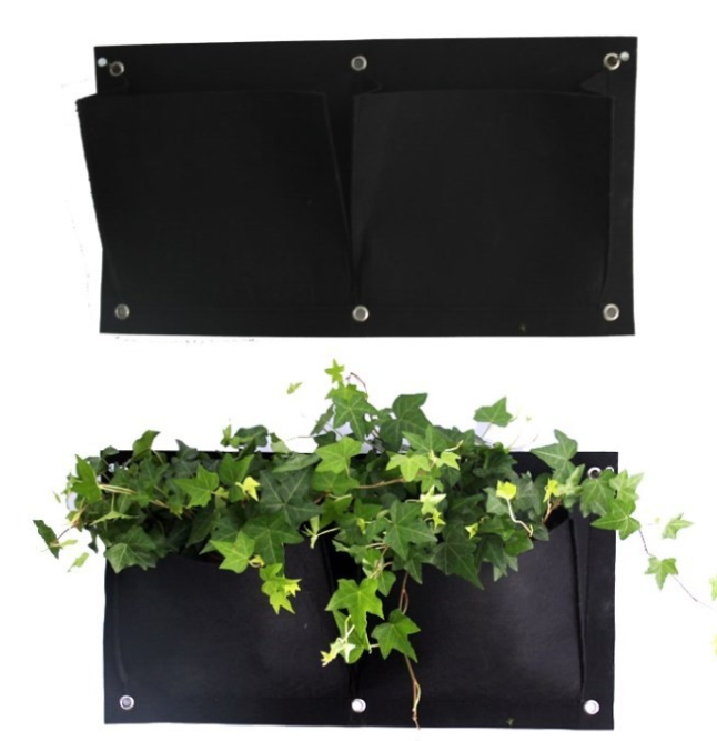 Wall hanging planting bags