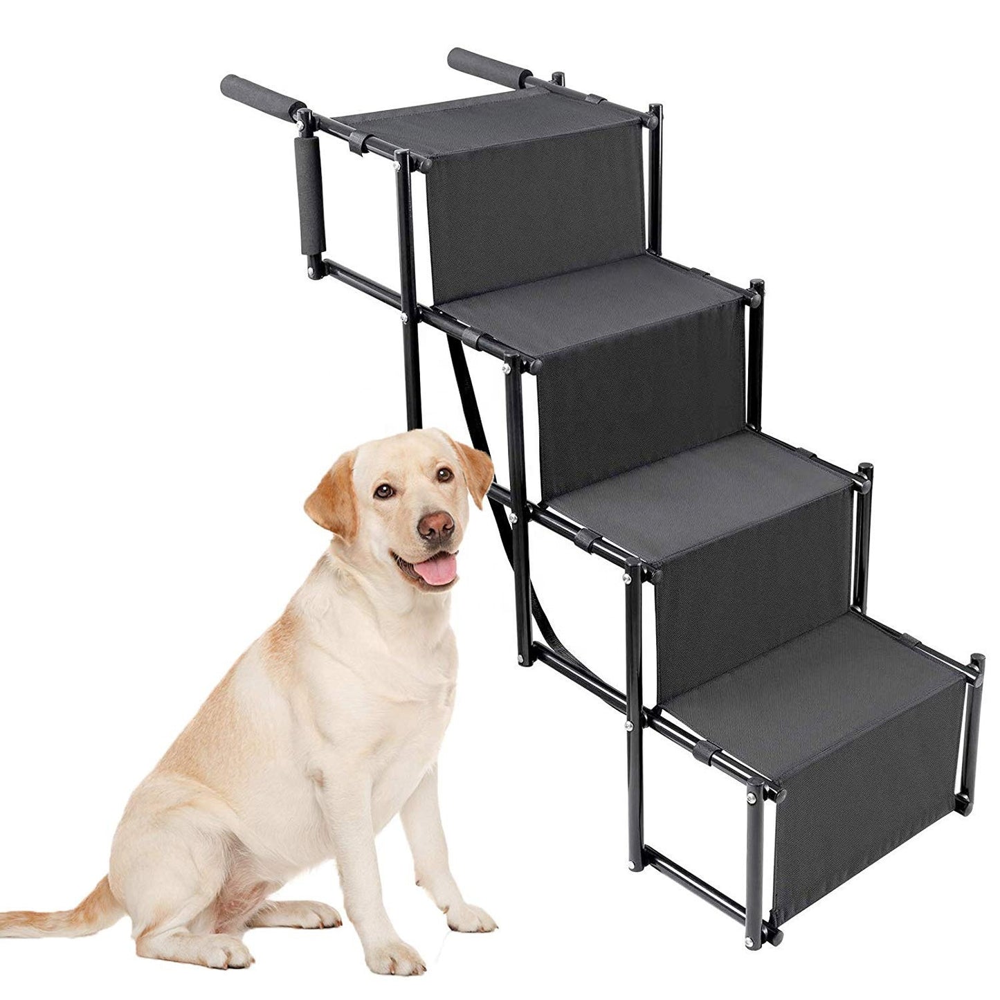 Car folding ladder for dogs