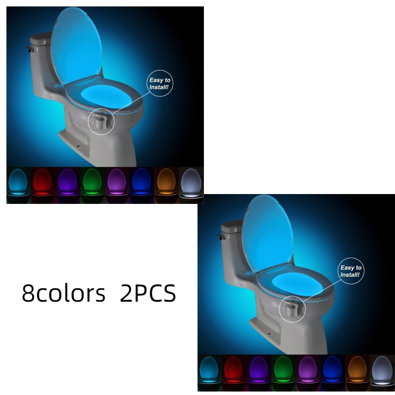 Toilet sensor lights