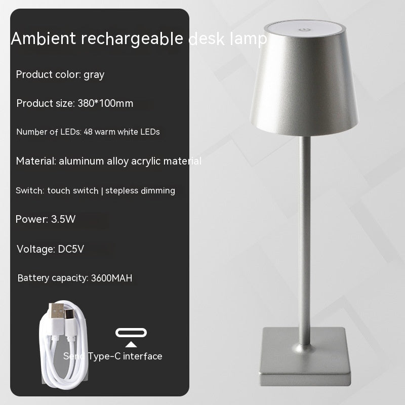 Table lamp with touch dimmable