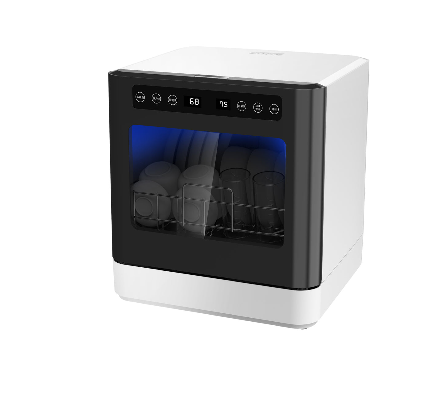 Table dishwasher with disinfection