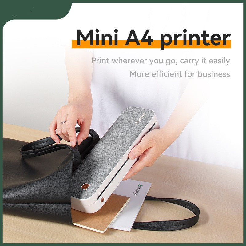Mini A4 printer wireless ink-free