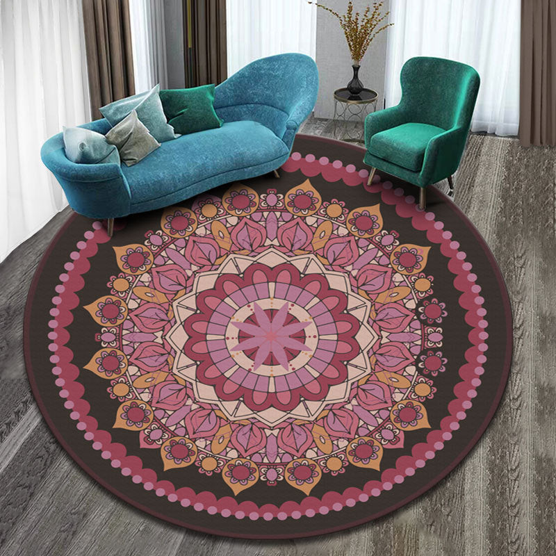Round carpet mandala ethnic