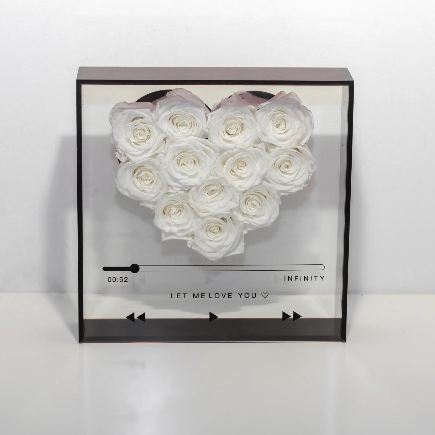 Transparent acrylic flower box