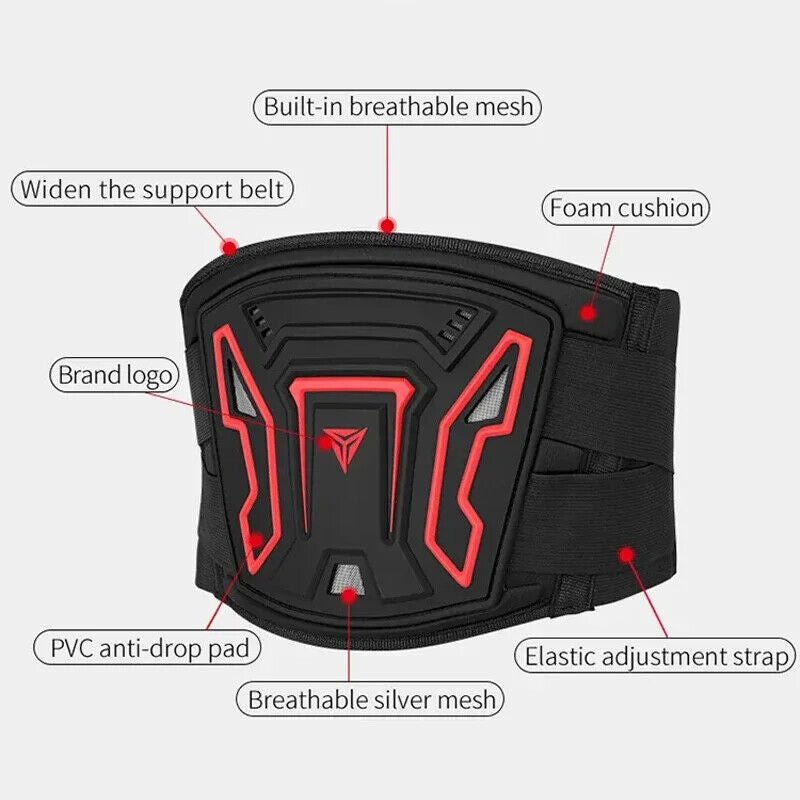 Waist protector belt for motorcycles