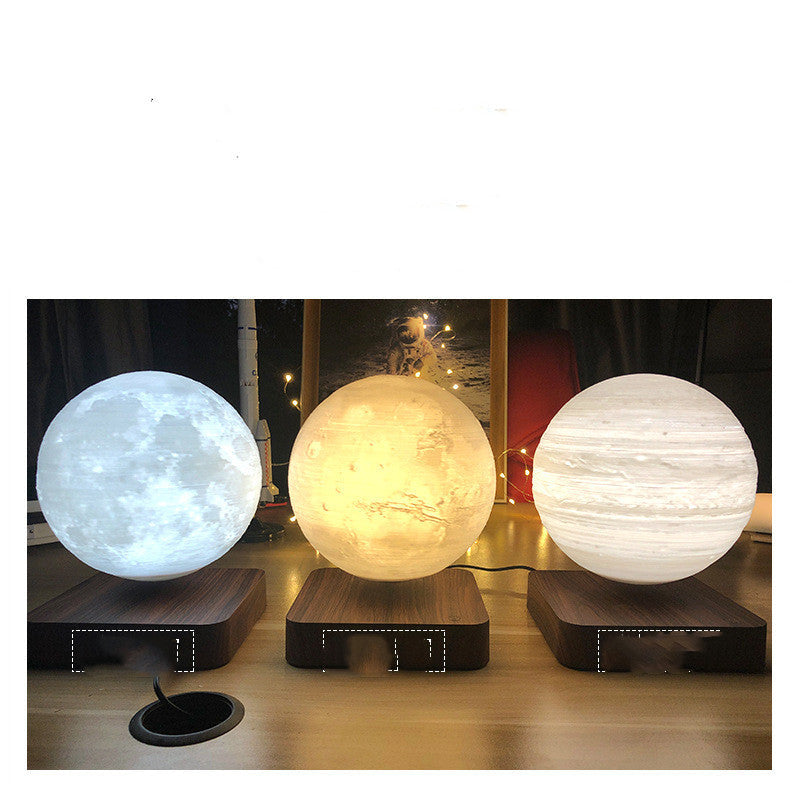 Desk lamp magnetic levitation moon