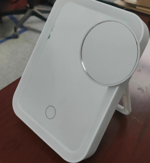 Makeup mirror with led light