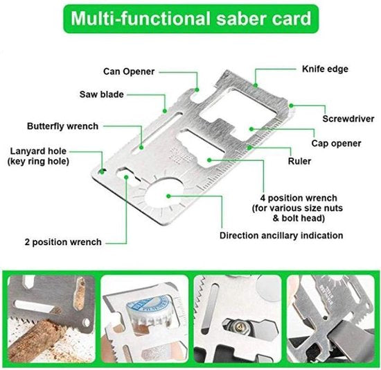 Survival tool set for camping