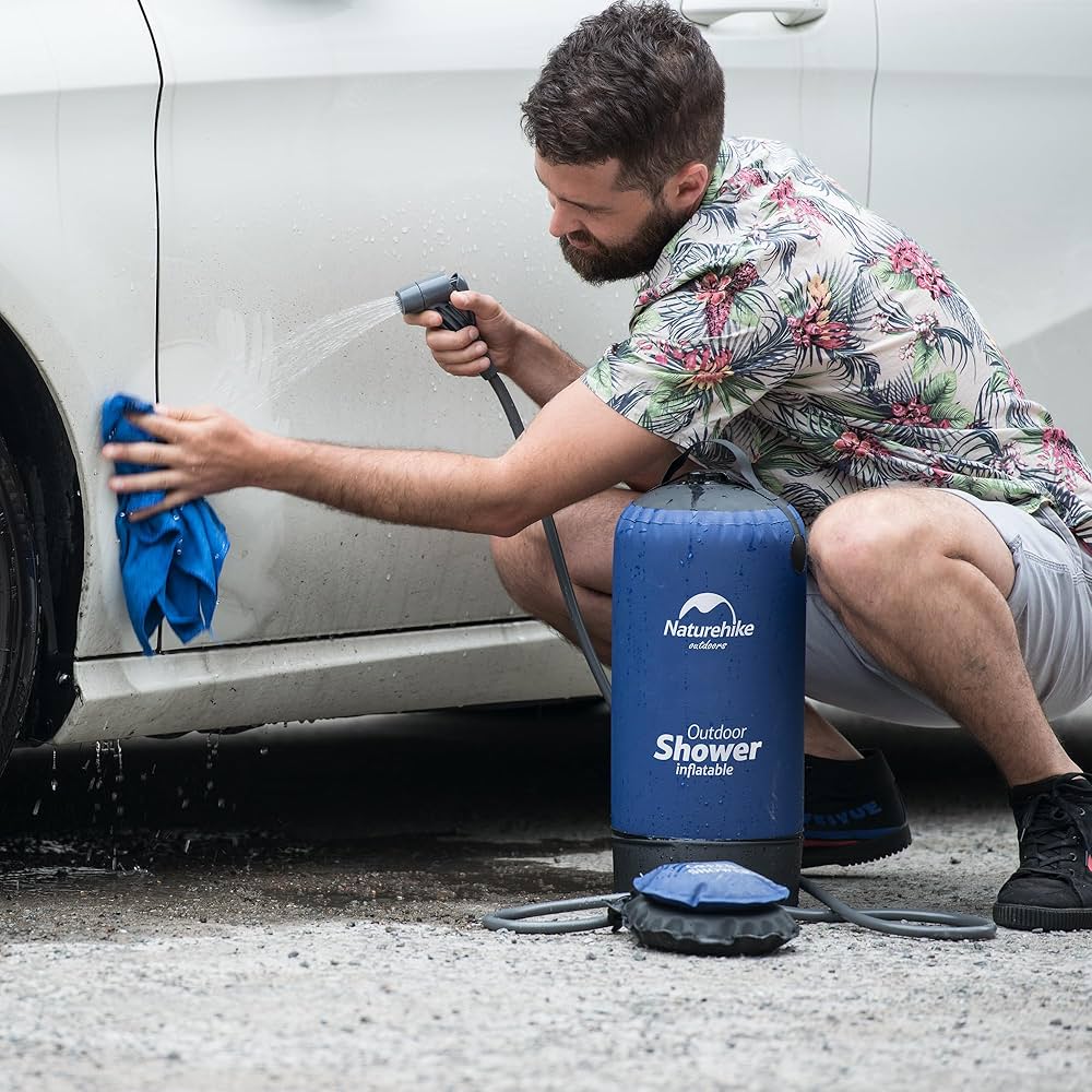 Camping folding shower