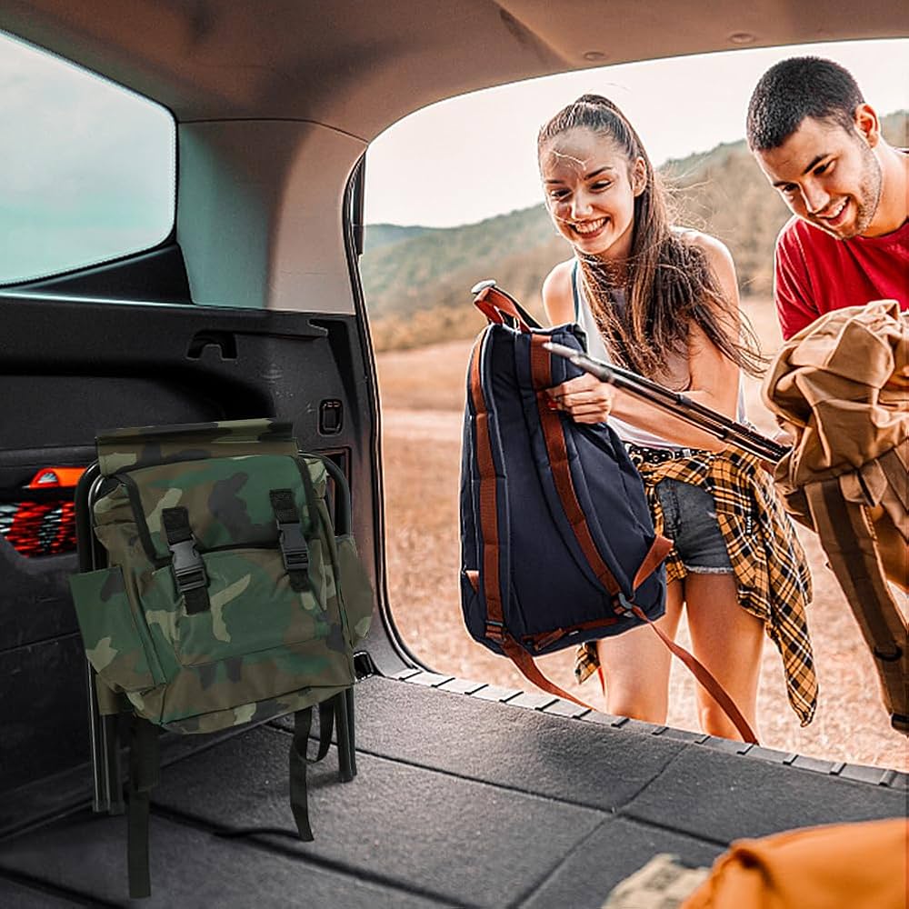 Opvoustoel buite ontspanning draagbare opvou hengel stoel stap rugsak