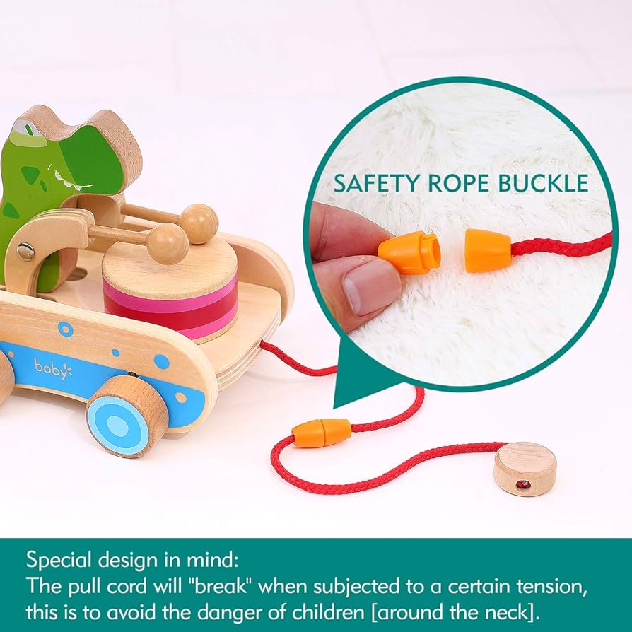 Wooden toy carriage