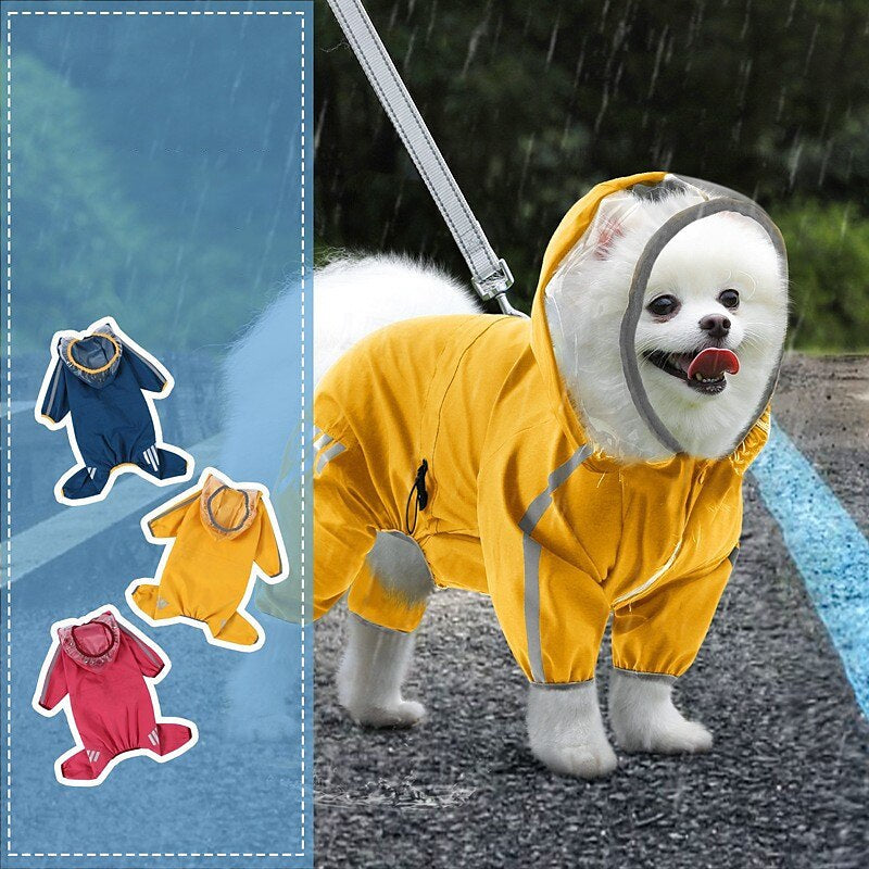Dog raincoat waterproof breathable