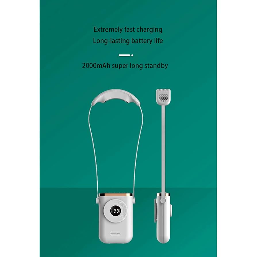 Neck fan portable