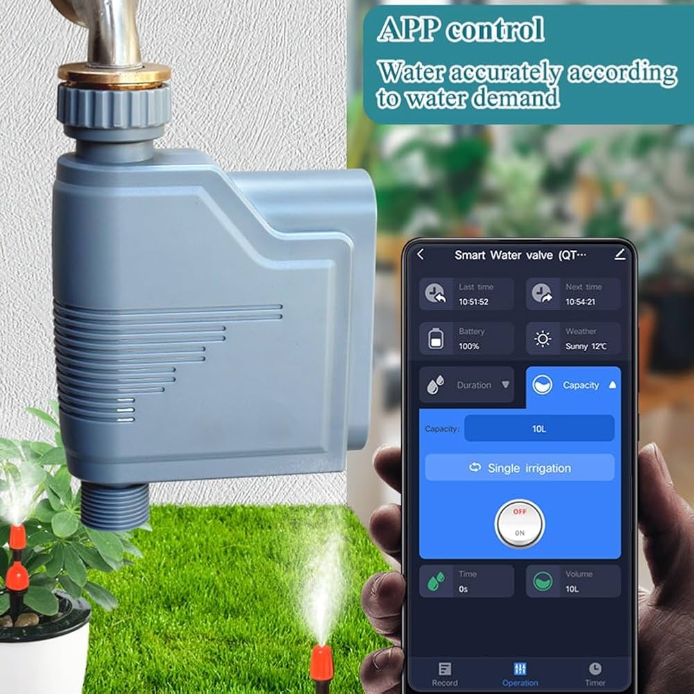Automatic irrigation controller for garden