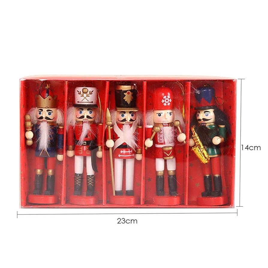 Wooden nutcracker ornaments