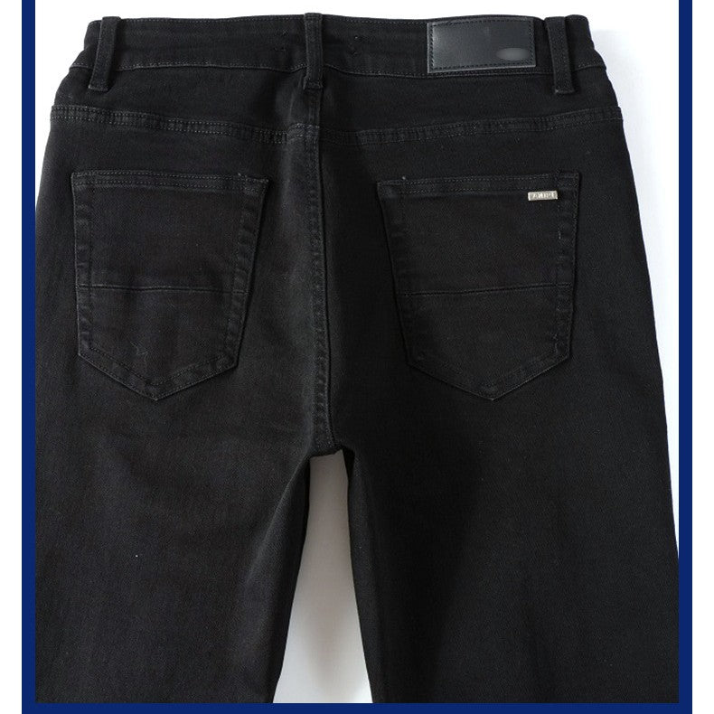 Black ripped jeans for men