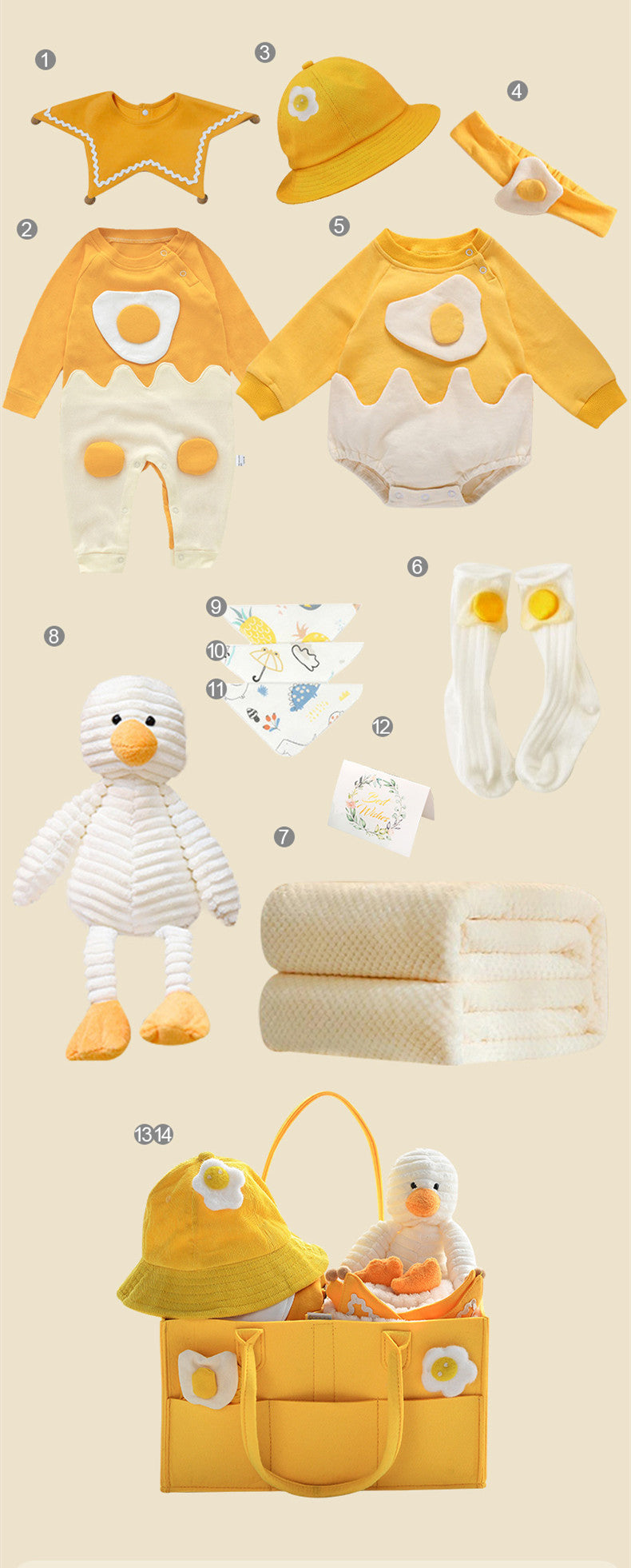 Spring baby outfit set