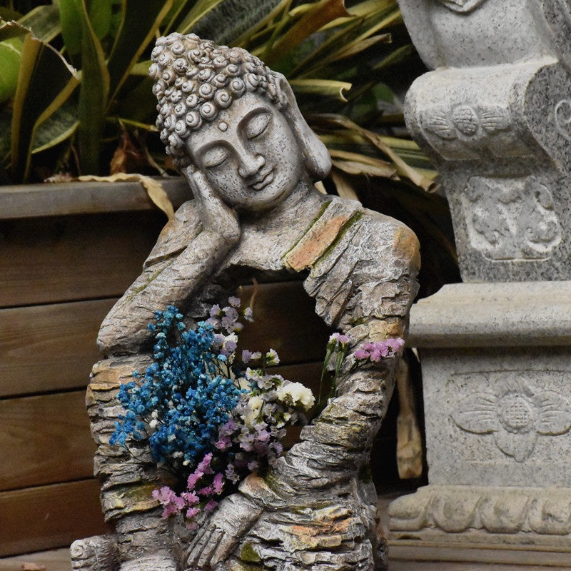 Garden flower pot Zen Buddha
