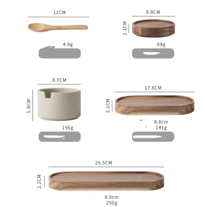 Retro Ceramic Seasoning Household Japanese-style Product Pot