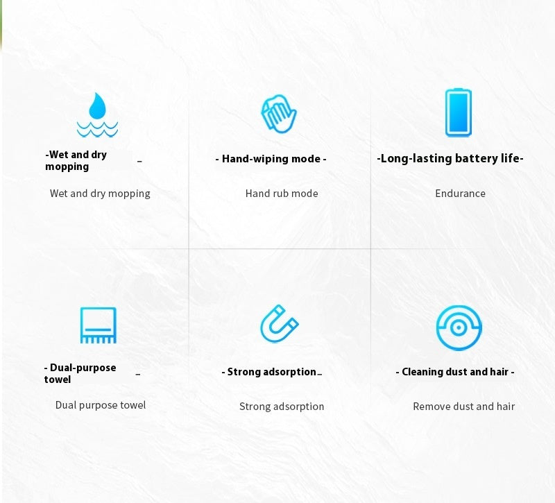 Robot for wet and dry mopping