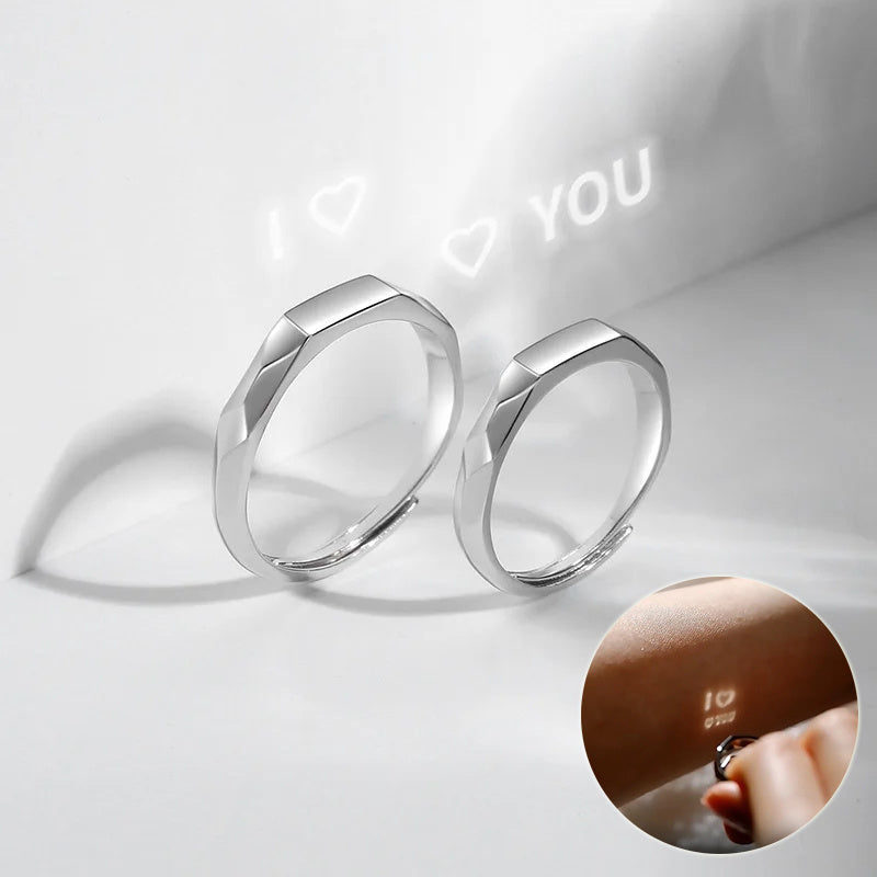Couple ring set with projection