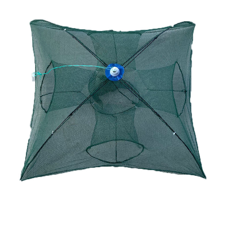 Folding fishing net