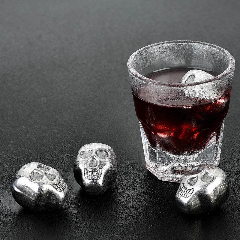 Stainless steel whiskey stones gift set