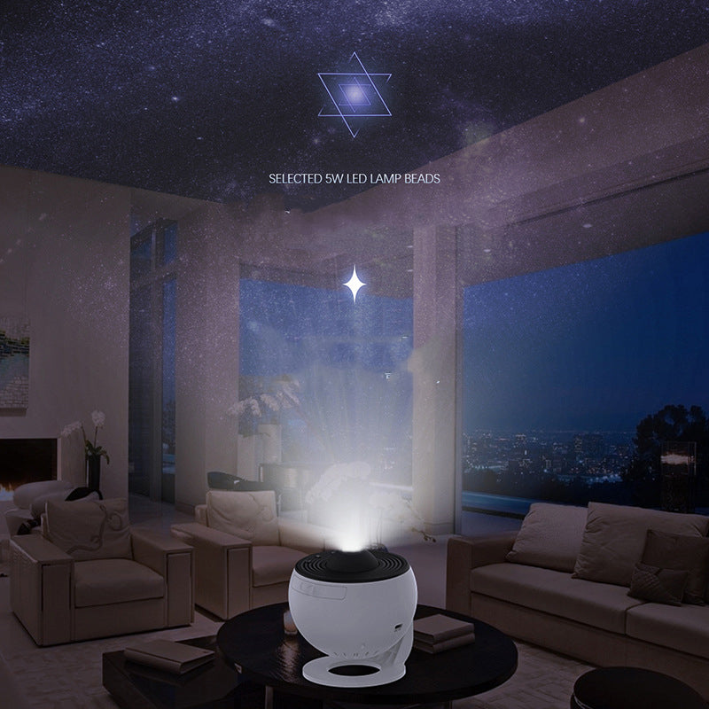 Night light with galaxy projector