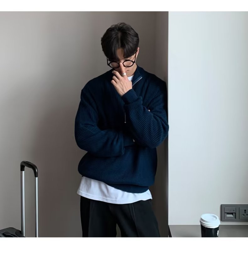 Men cardigan sweater