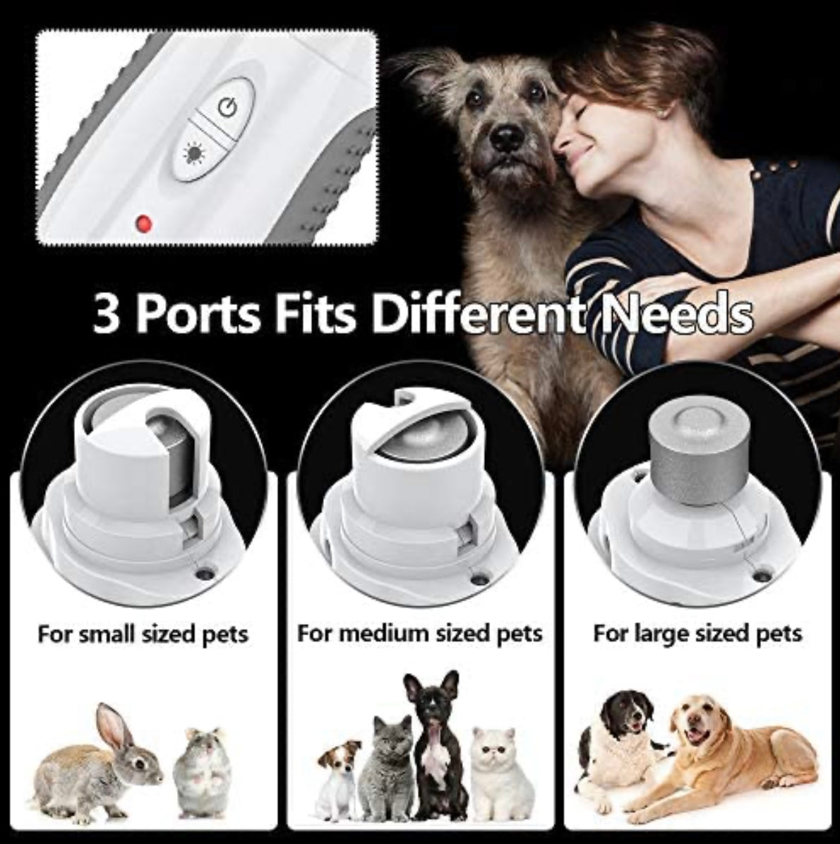 Electric nail grinder for pets