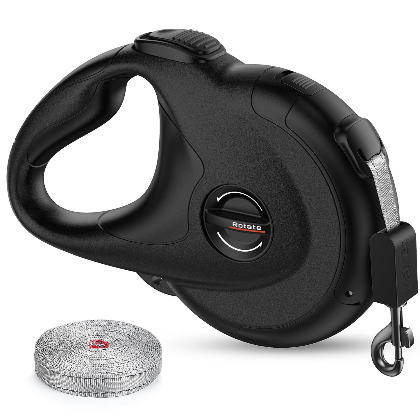 Dog leash retractable reflective