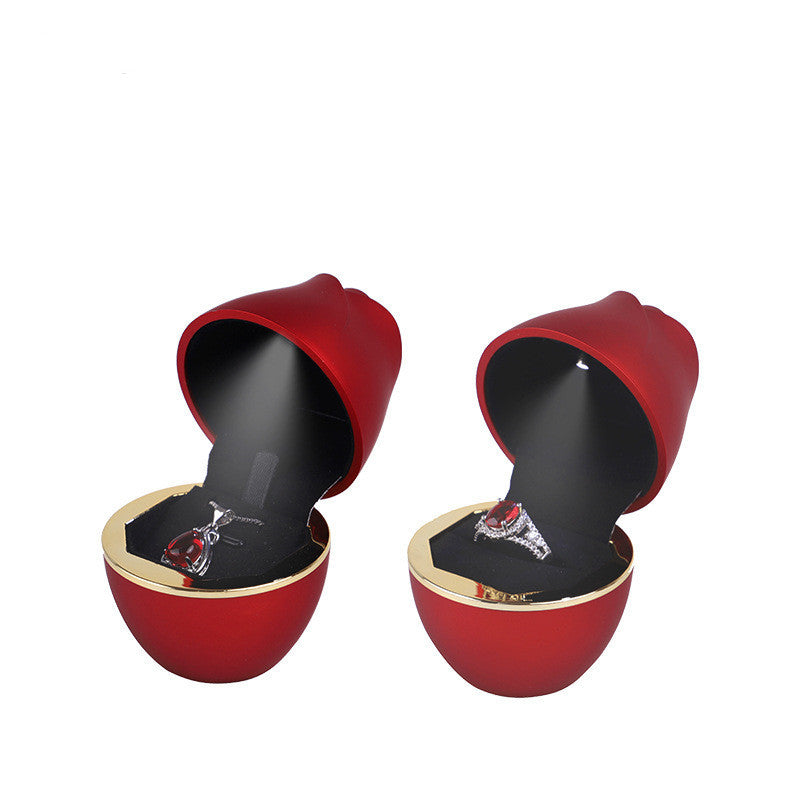 Rose shaped small jewelry box