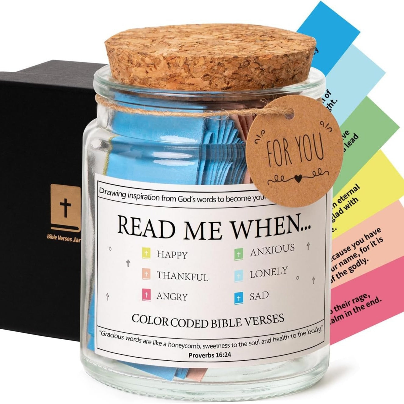 Bible verse jar gift set