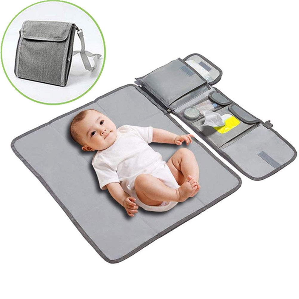 Folding pad for diaper changing