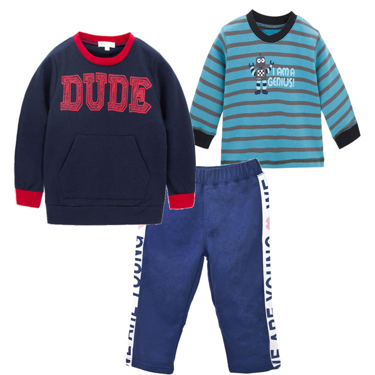 Lente En Somer Baba Klere Drie-stuk Romper Suit