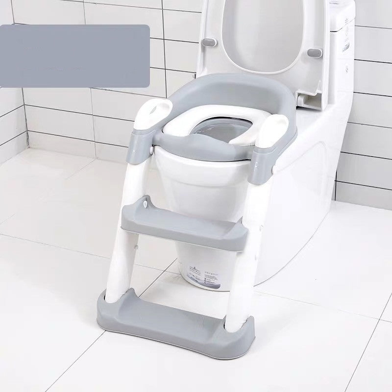 Toilet seat with stairs for children