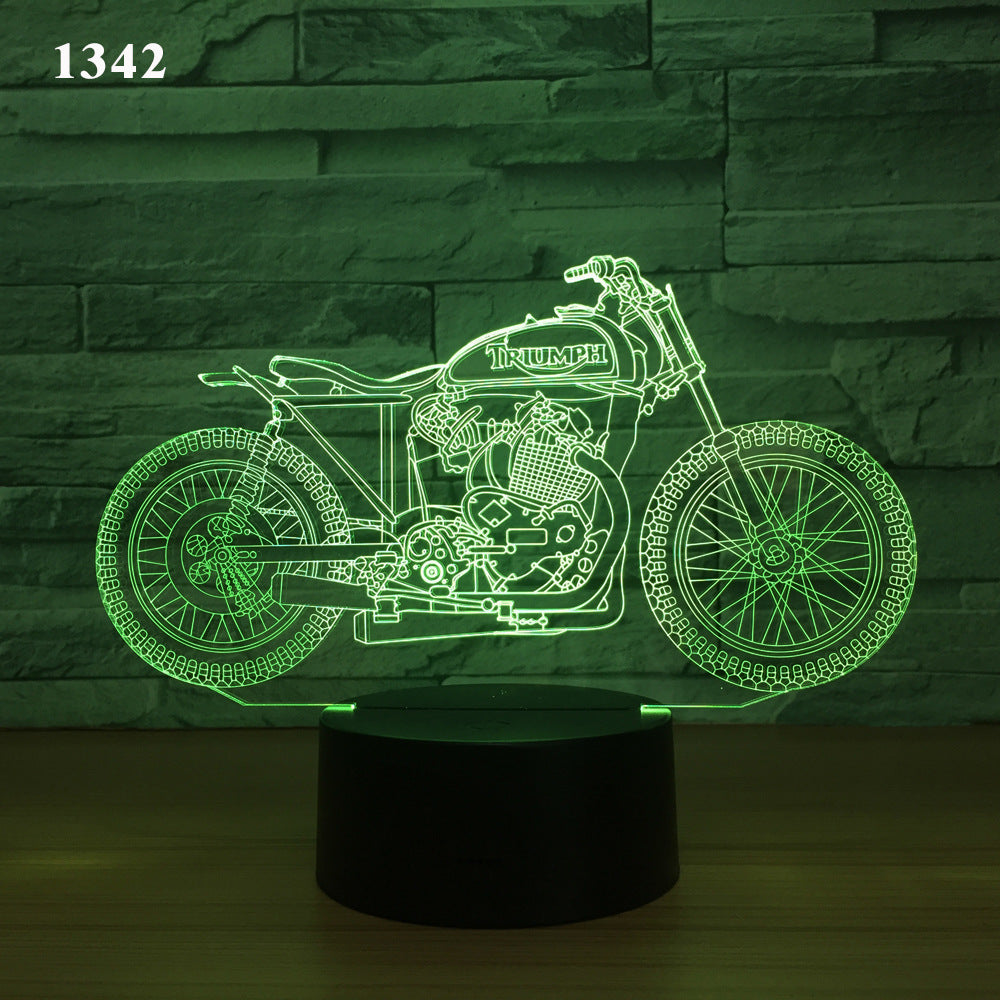 Motorcycle desk lamp