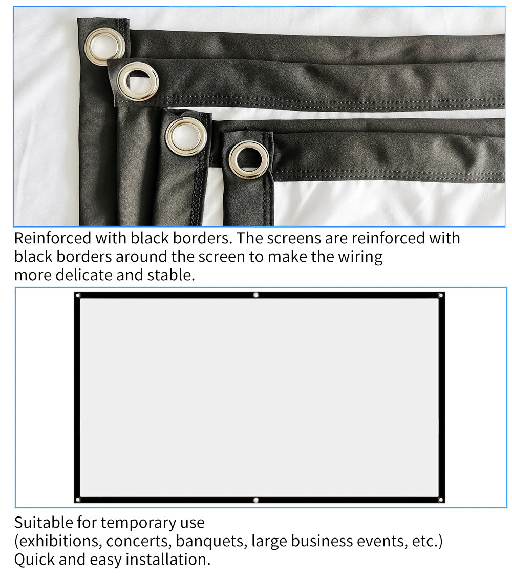 Foldable projector screen