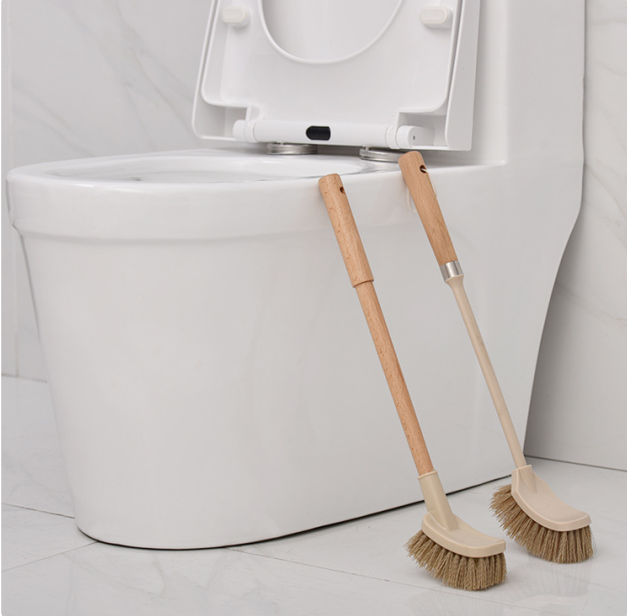 Wooden toilet brush