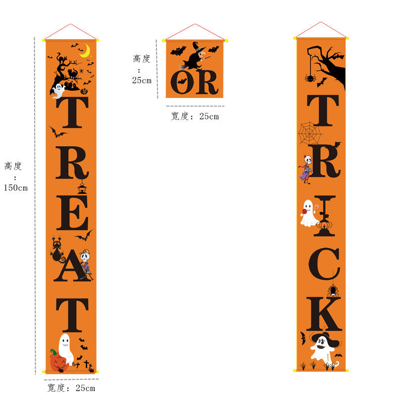 Halloween hanging banners couple