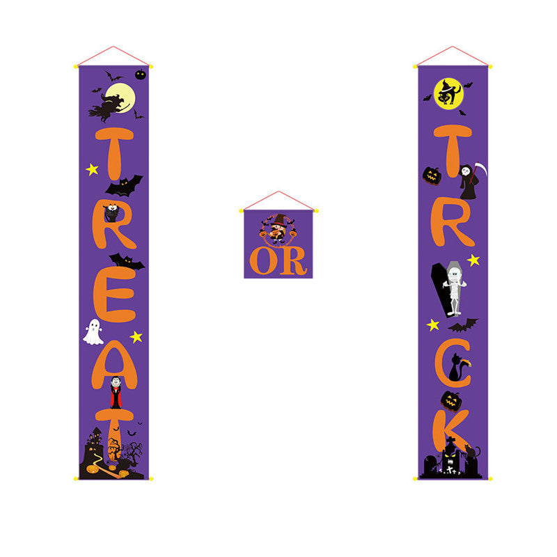 Halloween hanging banners couple