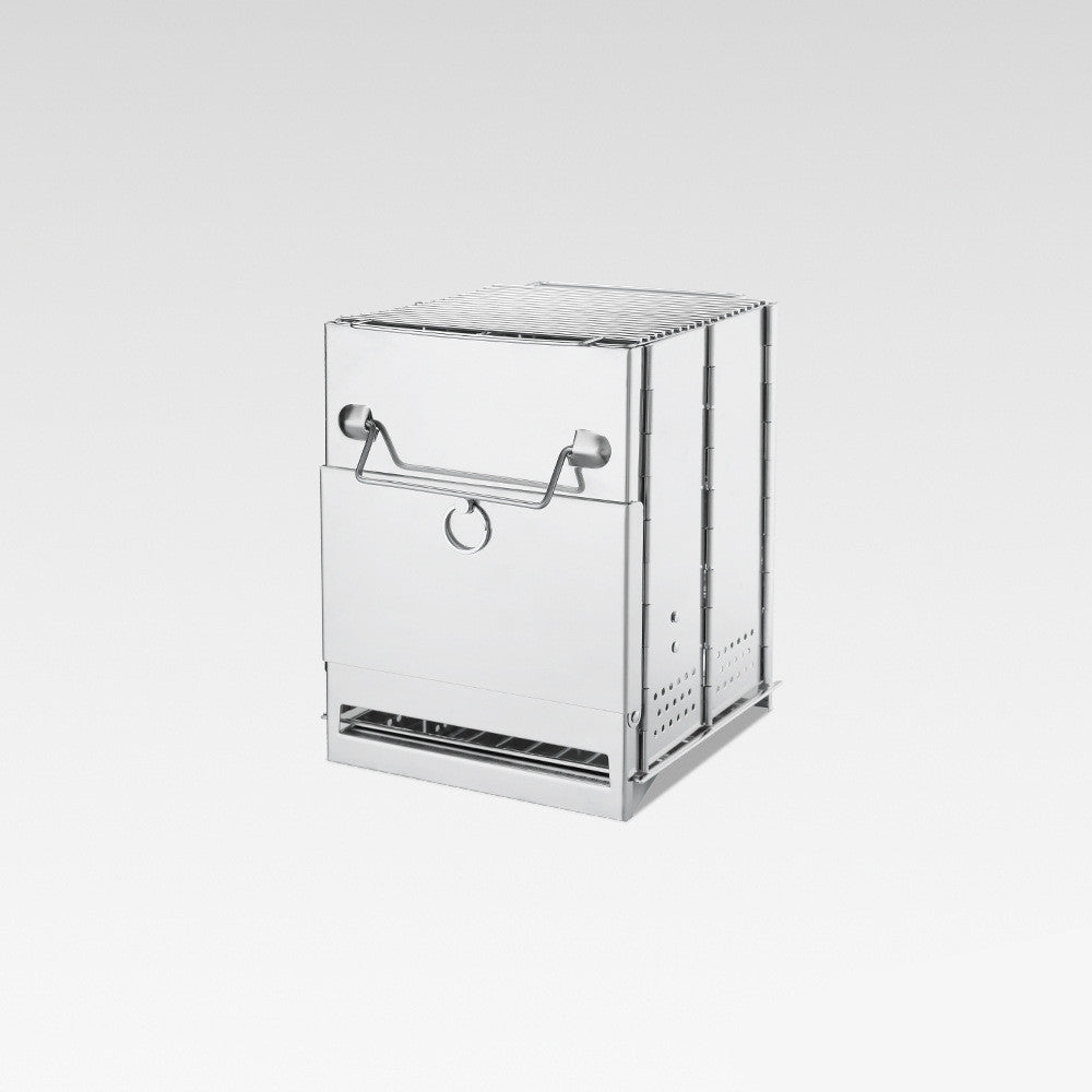 Camping folding wood stove